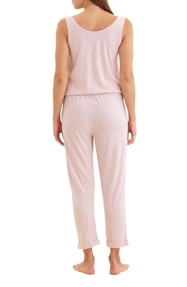 Papinelle Jada Organic Cotton Pajama Jumpsuit, Alternate, color, Papinelle Pink
