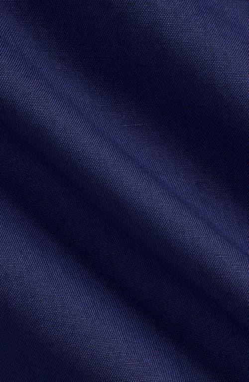Polo Ralph Lauren Linen & Cotton Overshirt In Newport Navy