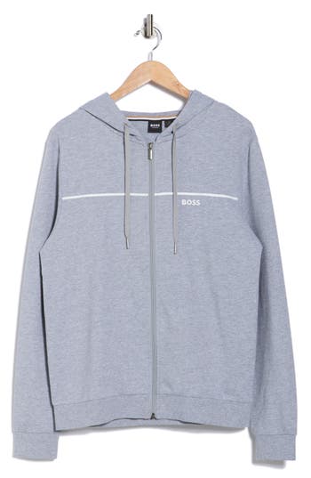 Hugo Boss Boss James Hooded Jacket In Gray