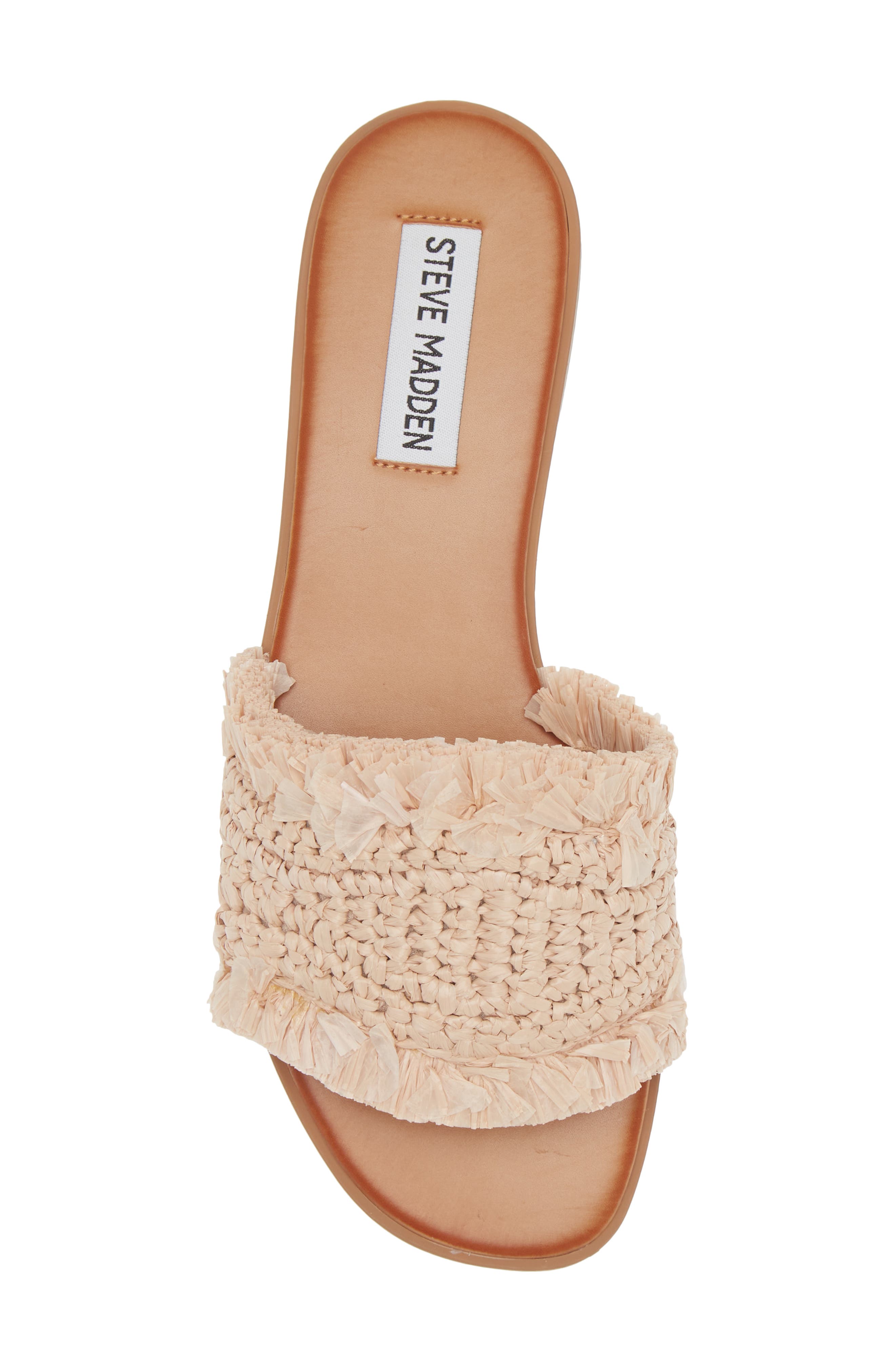 Steve Madden Lakeshore Woven Raffia Slide Sandal, Alternate, color, 