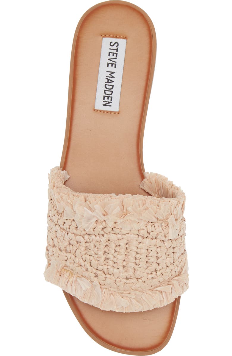 Steve Madden Lakeshore Woven Raffia Slide Sandal, Alternate, color,