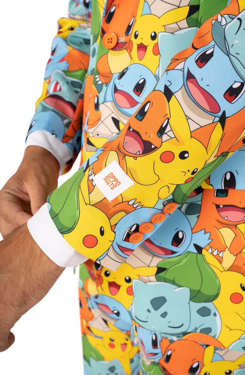 OppoSuits Pokémon Two-Piece Suit with Tie, Alternate, color, Yellow