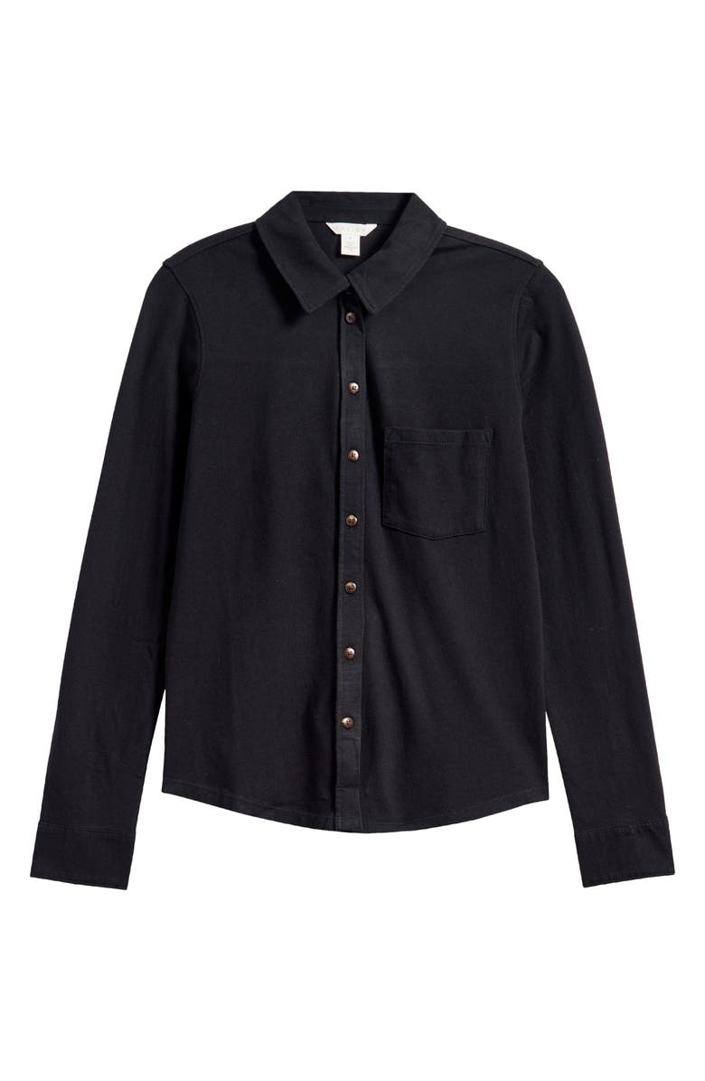 Caslon<sup>®</sup> Knit Button-Up Shirt, Alternate, color,