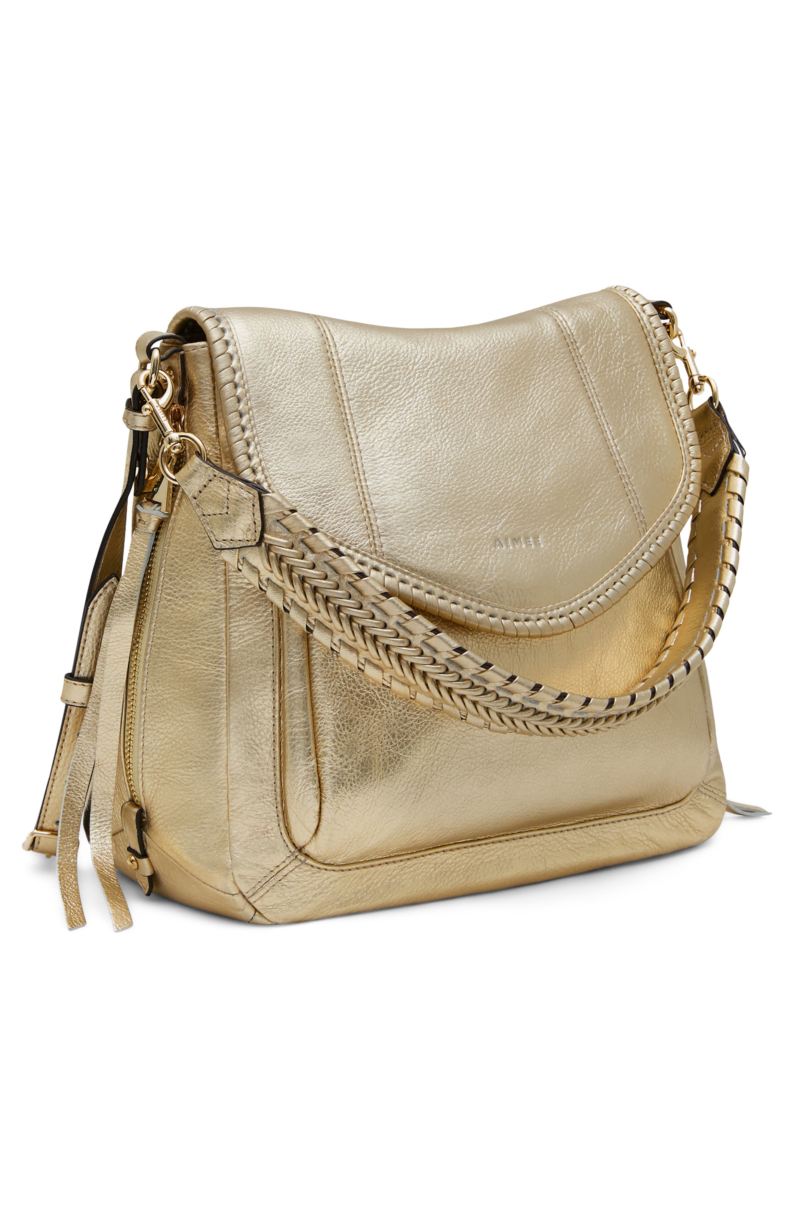 All for Love Convertible Leather Shoulder Bag, Alternate, color, WARM CHAMPAGNE