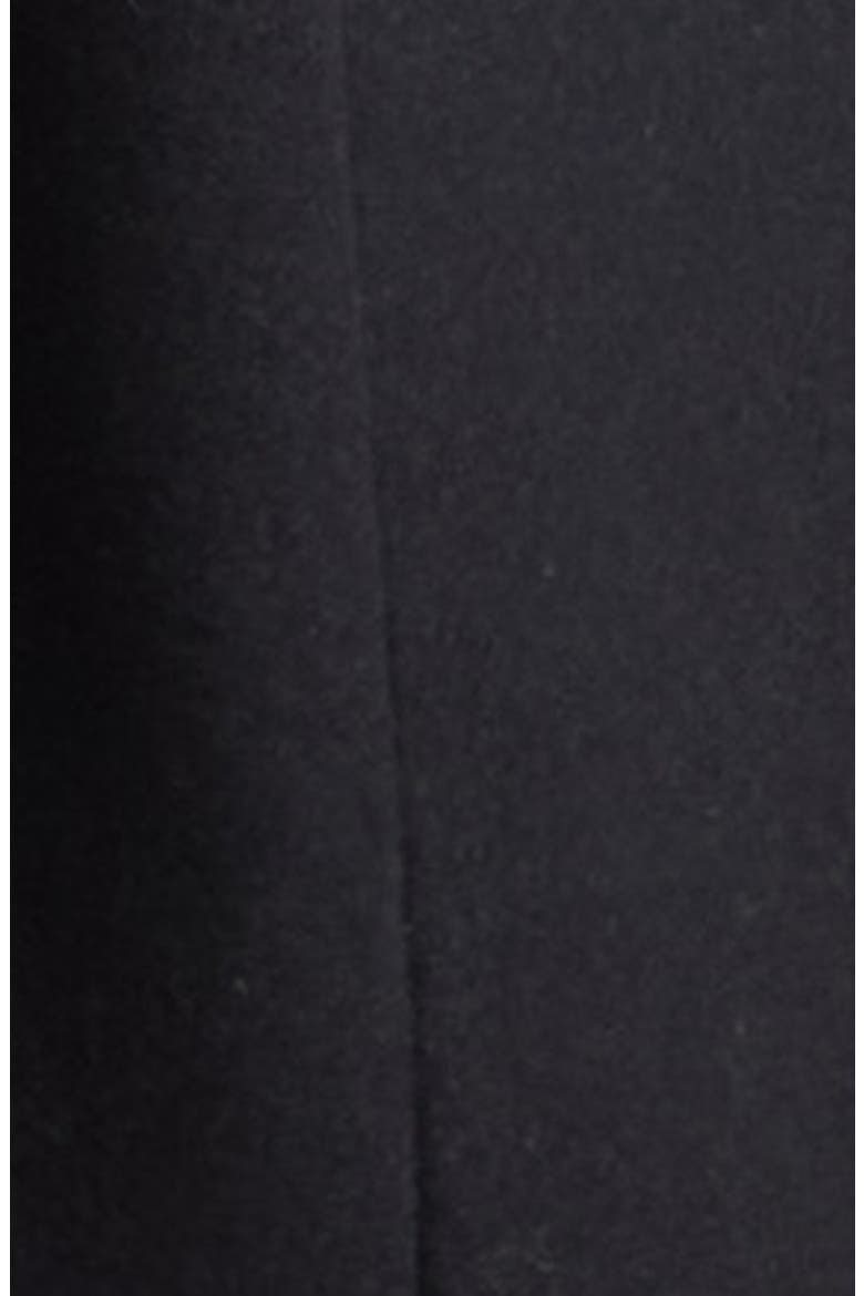 Raw Edge Wool Felt Coat, Alternate, color, BLACK