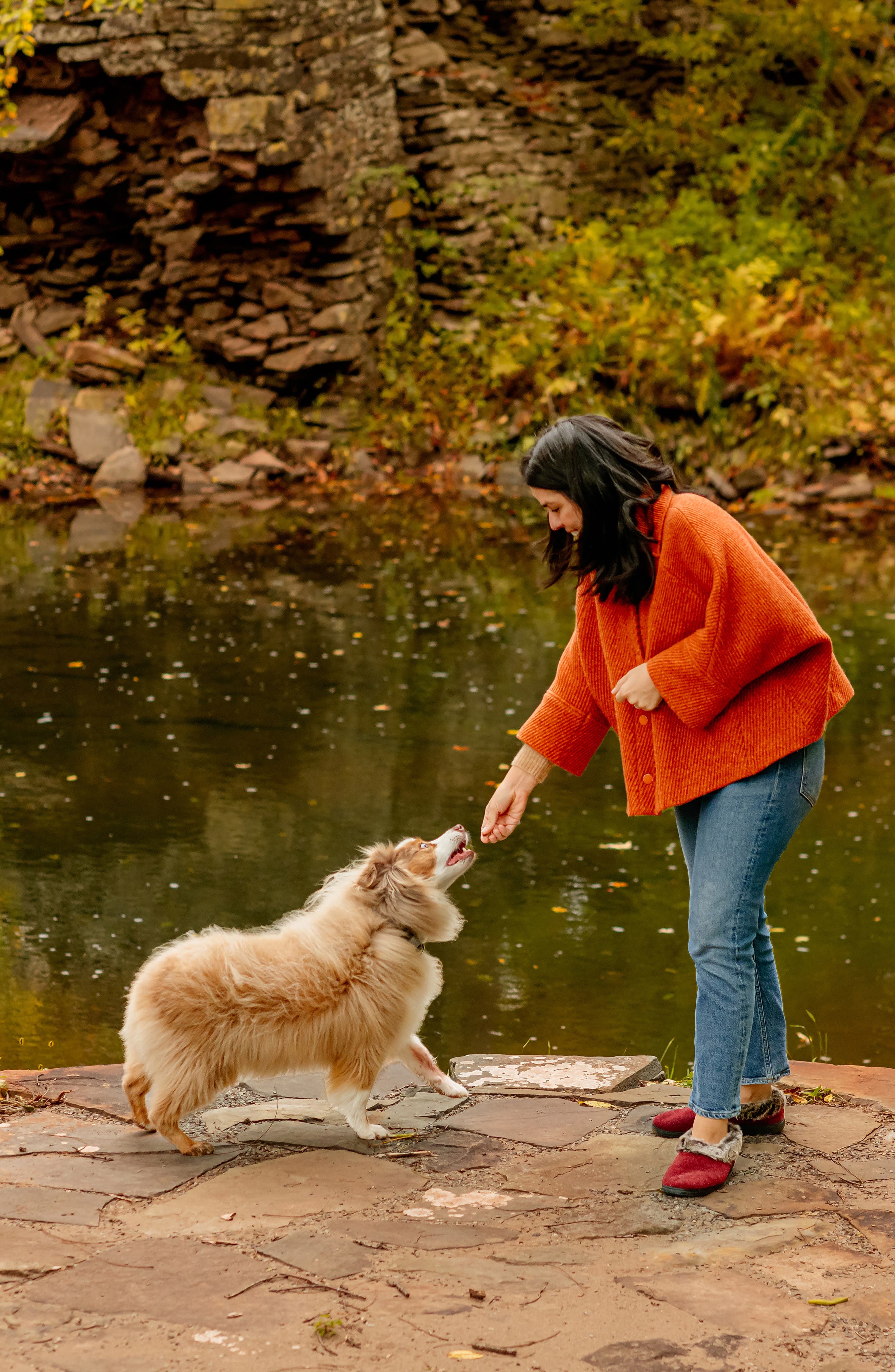 Acorn Faux Fur Slipper, Alternate, color, Crackleberry