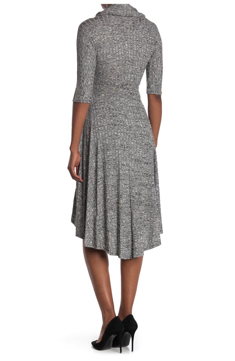 Robbie Bee Elbow Sleeve Midi Dress, Alternate, color, 