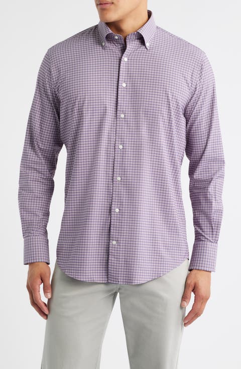 Petaluma Check Performance Twill Button-Down Shirt