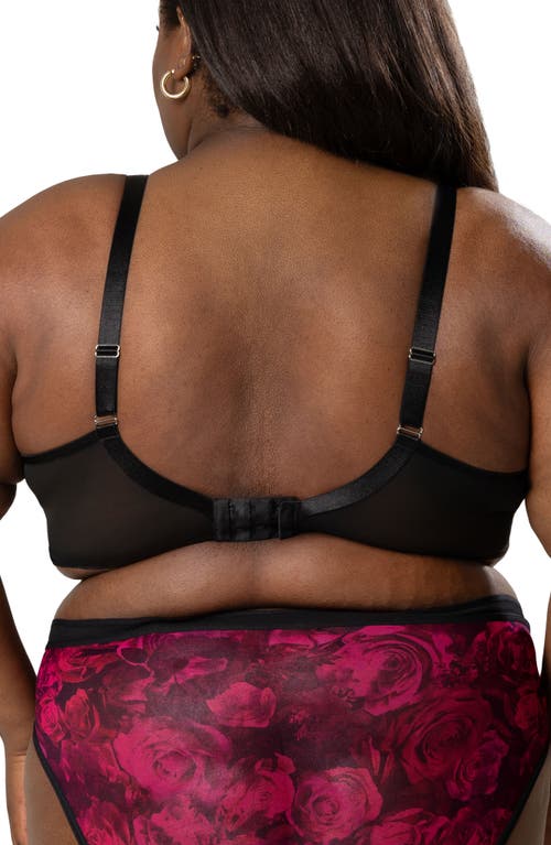 CURVY COUTURE CURVY COUTURE FULL FIGURE MESH UNDERWIRE BRA