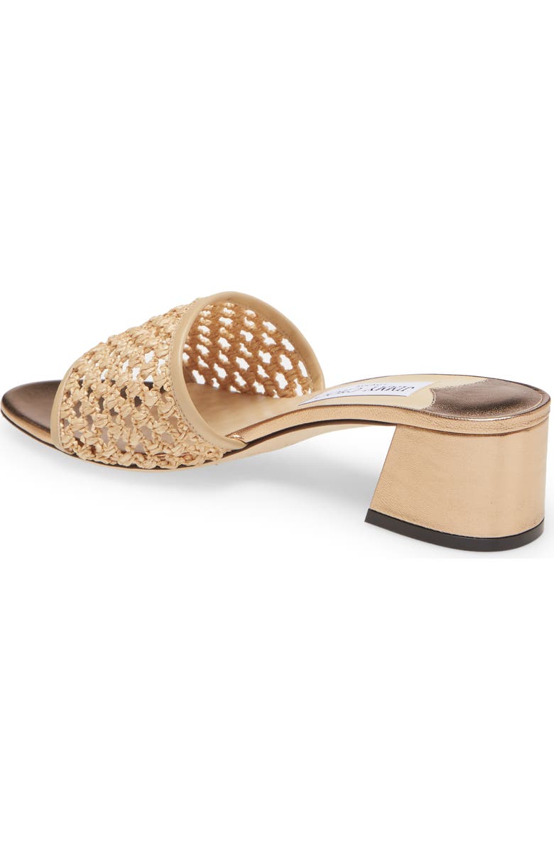 Jimmy Choo Minea Woven Raffia Sandal, Alternate, color,