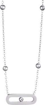 Adornia Crystal Station Necklace