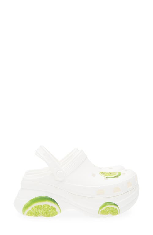 Crocs Bae Fresh Fruits Platform Clog In Green