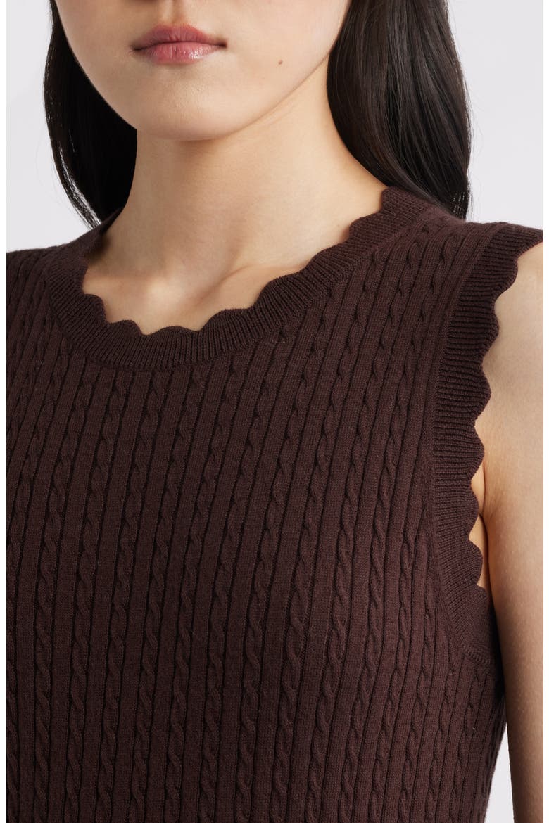 Syrie Top, Alternate, color, DARK BROWN