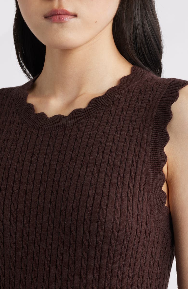 PAIGE Syrie Top, Alternate, color, Dark Brown