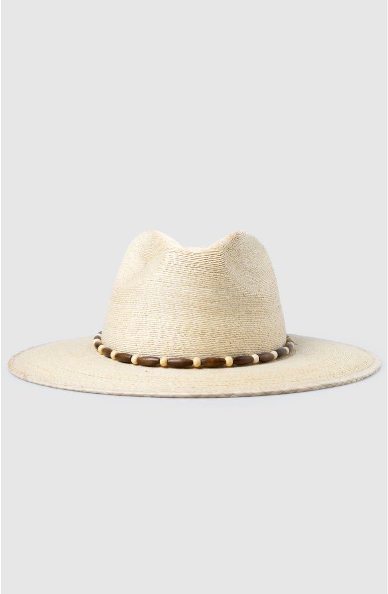 Manela Willow  Handwoven Straw Sun Hat - Bohemian Summer Fedora, Alternate, color, Natural / Brown