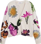 Desigual Floral Print Cardigan