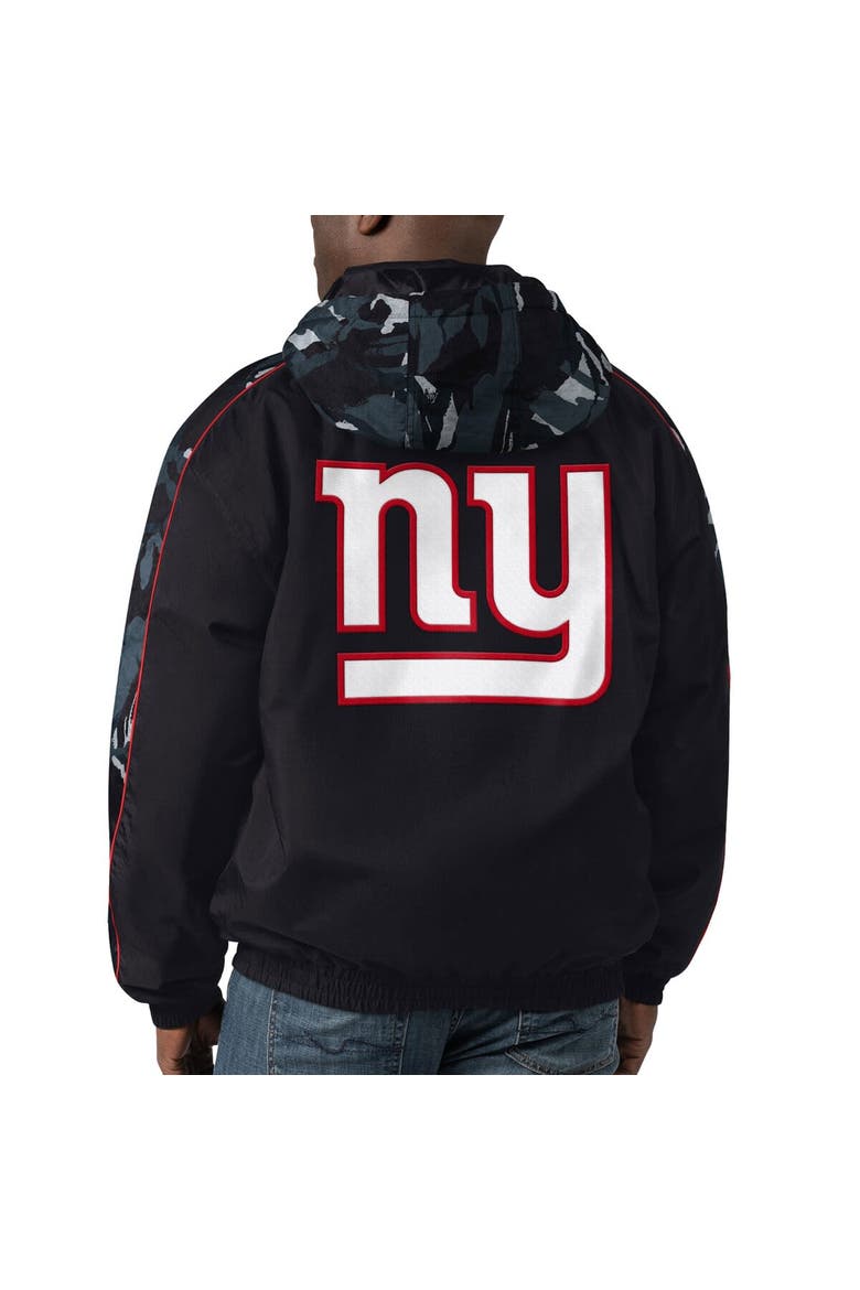 Men's Starter Black New York Giants Thursday Night Gridiron Full-Zip Hoodie, Alternate, color, Black