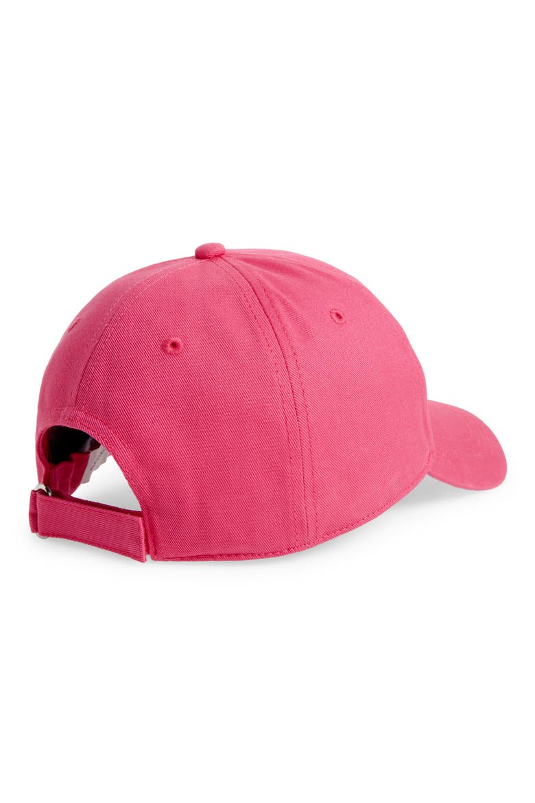 Logo Cotton Baseball Cap, Alternate, color, FUSCHIA
