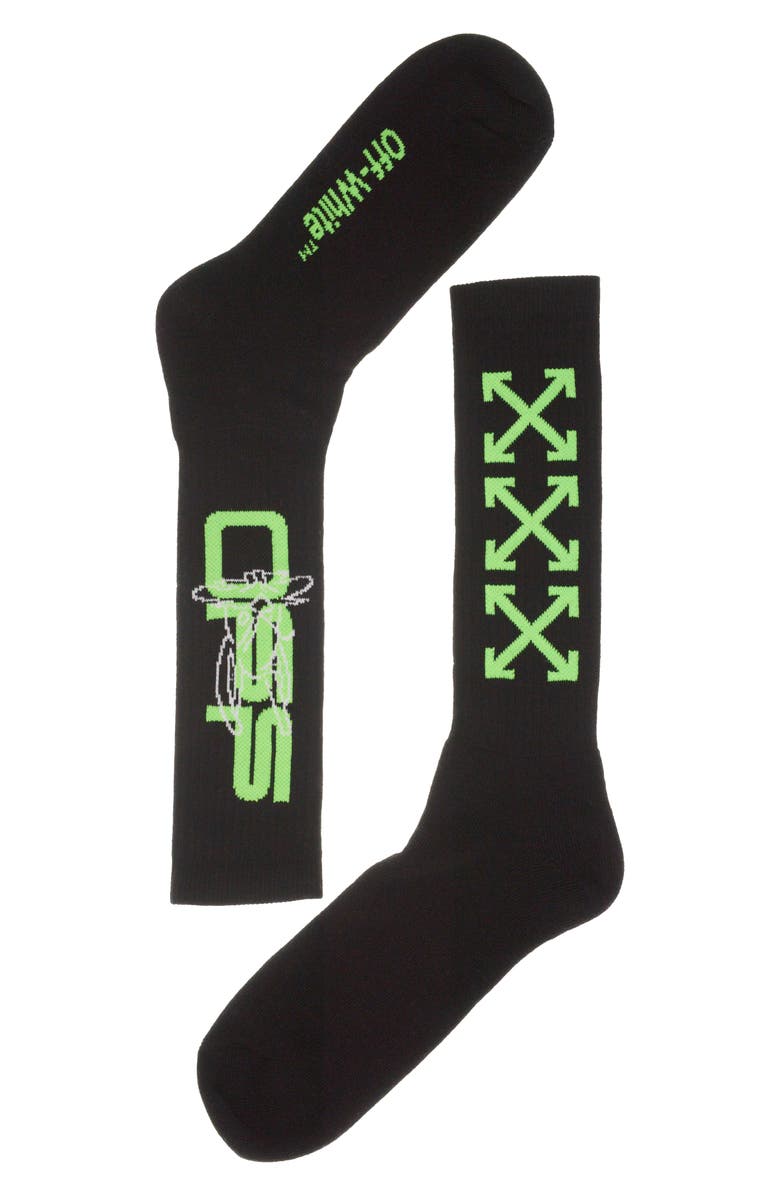 Off-White Harry the Bunny Graphic Socks, Main, color, 