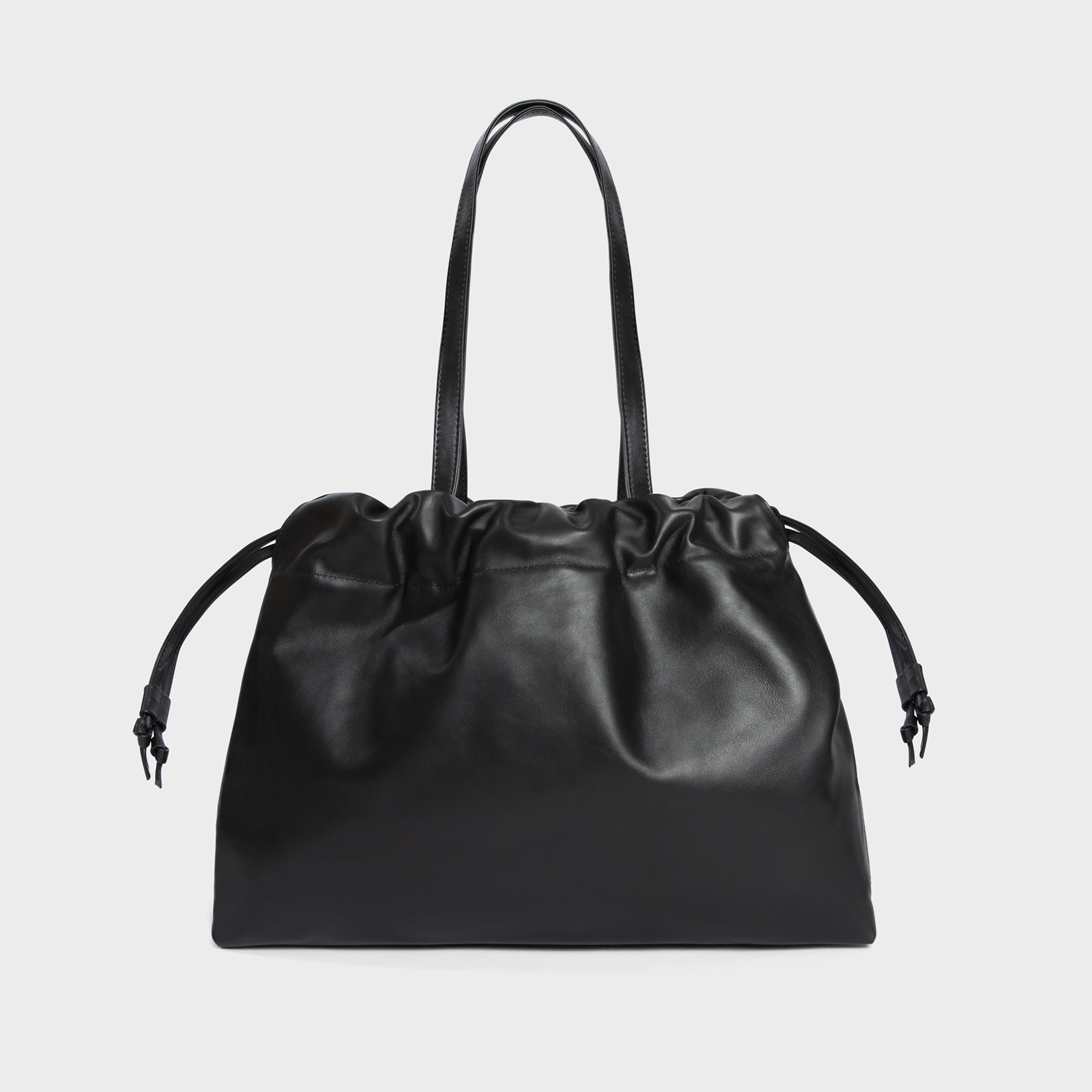 Asisi Large Leather Carryall Tote, Main, color, Black