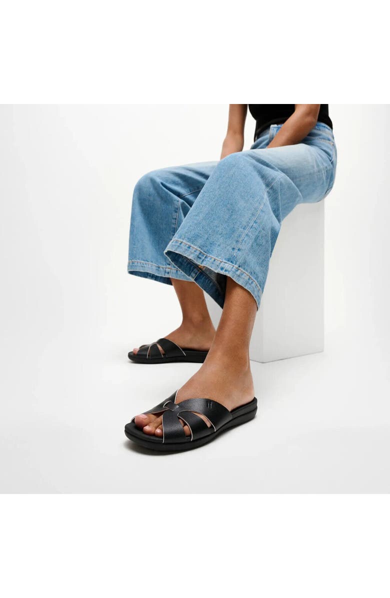 FitFlop Solay Waterproof-Woven Sandal, Alternate, color, Black