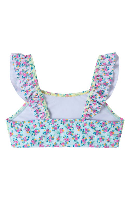 Shop Andy & Evan Kids' Floral Two-piece Swimsuit & Headband Set In Multi