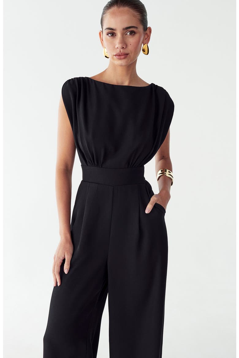 Stella Jumpsuit, Alternate, color, BLACK