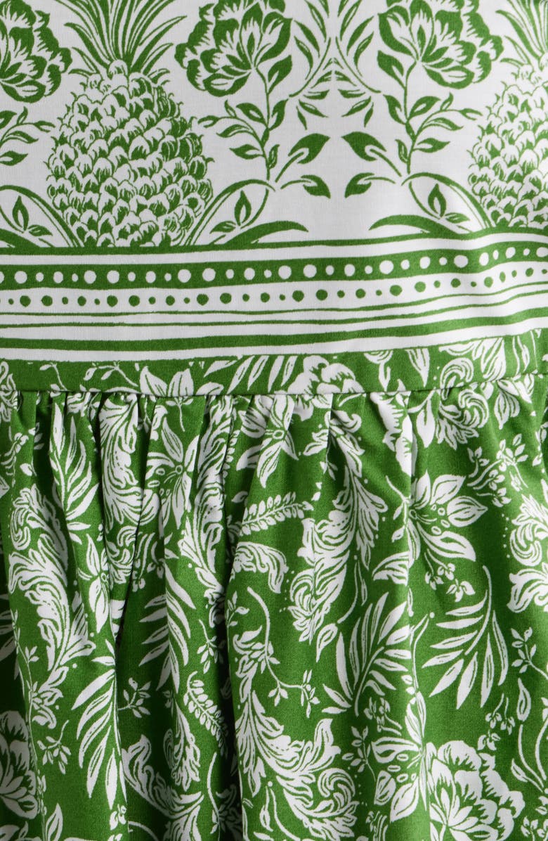 CeCe Combo Cotton Midi Dress, Alternate, color, Salted Lime