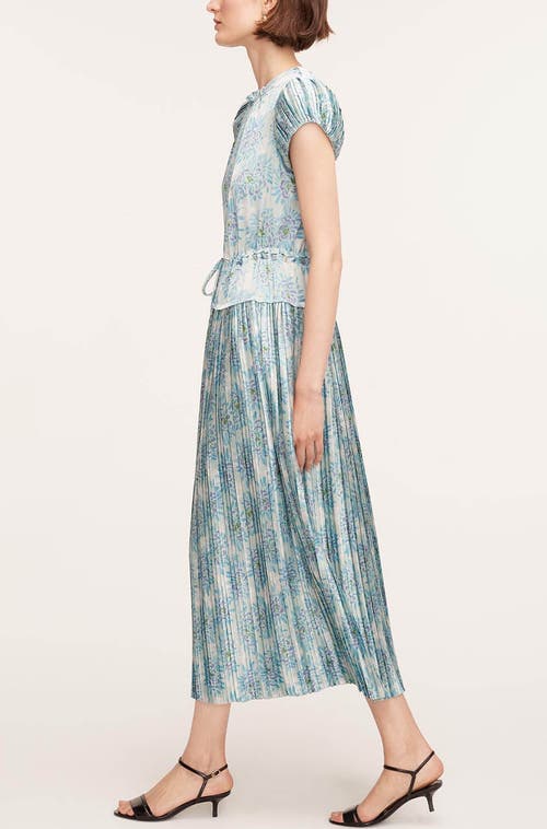 REBECCA TAYLOR REBECCA TAYLOR ASTERA FLEUR PLEATED PUFFED SLEEVE DRESS 