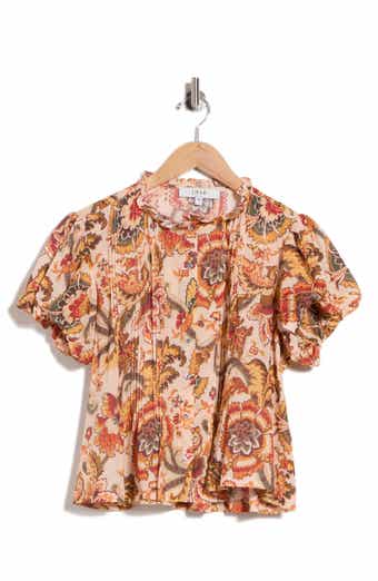 Floral Puff Sleeve Top