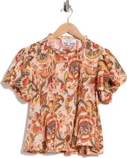 Joie Floral Puff Sleeve Top