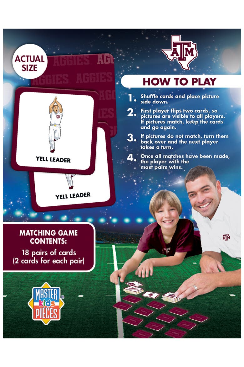 Texas A&M Aggies Matching Game, Alternate, color, Multicolor