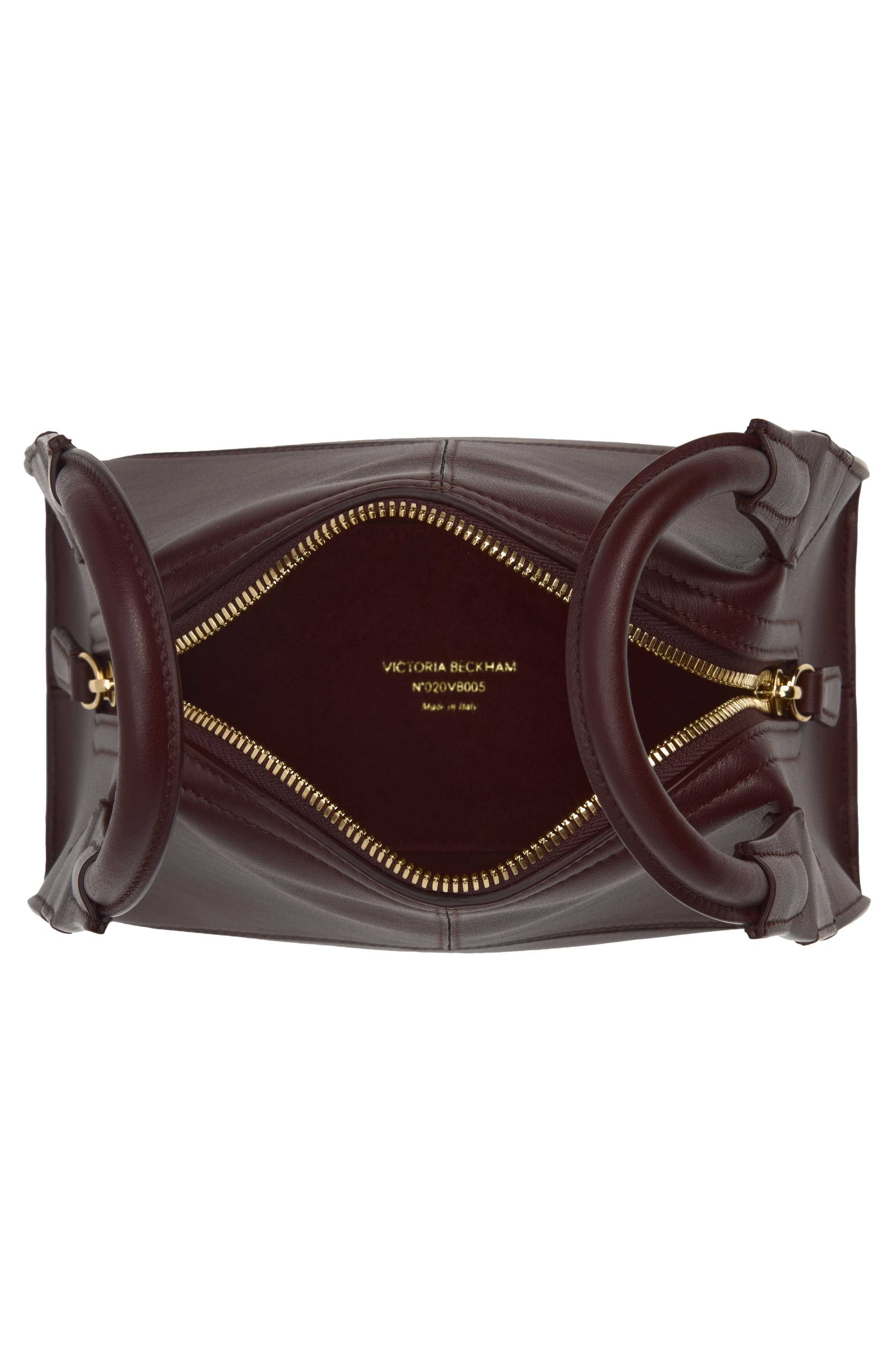 Mini Victoria Plié Handbag, Alternate, color, DARK BURGUNDY