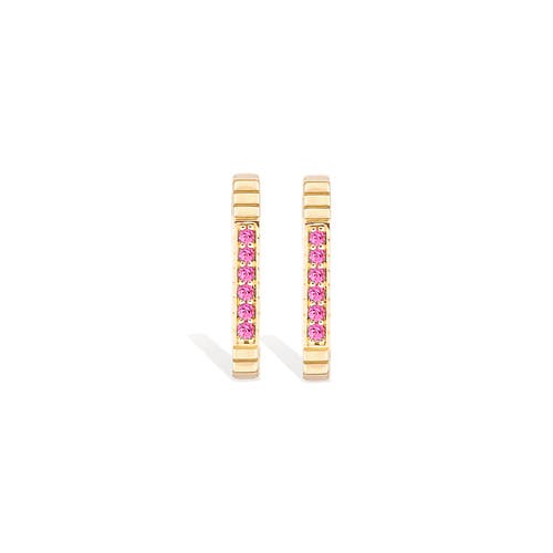 Campbell + Charlotte Spark Octagon Hoop Earring In Gold