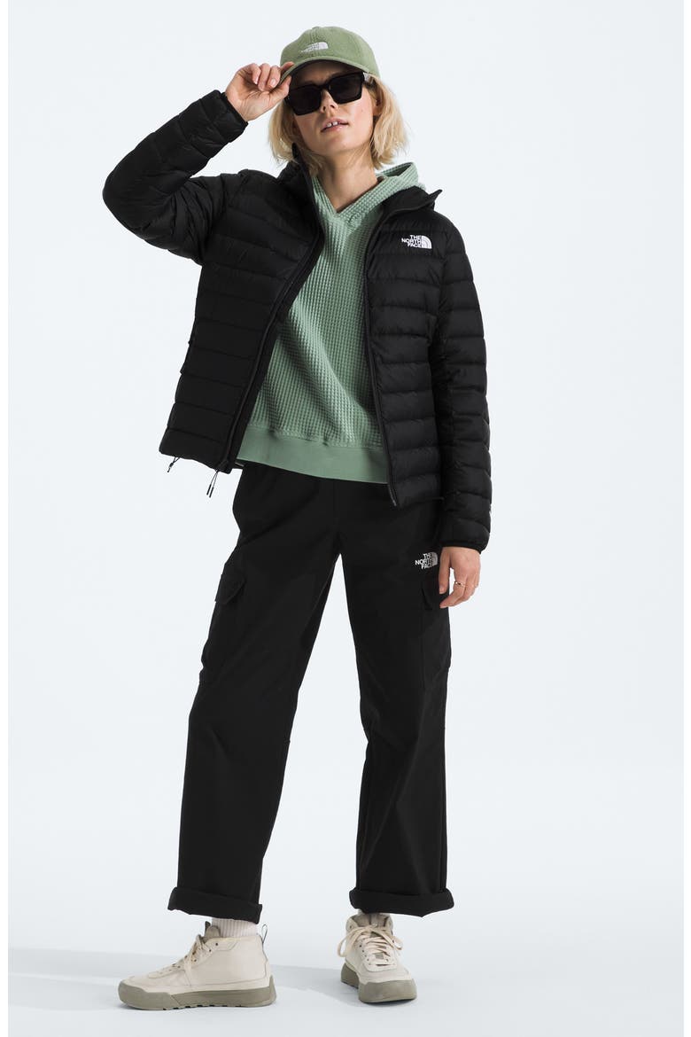 Classic 700-Fill-Power Down Hooded Jacket, Alternate, color, TNF BLACK