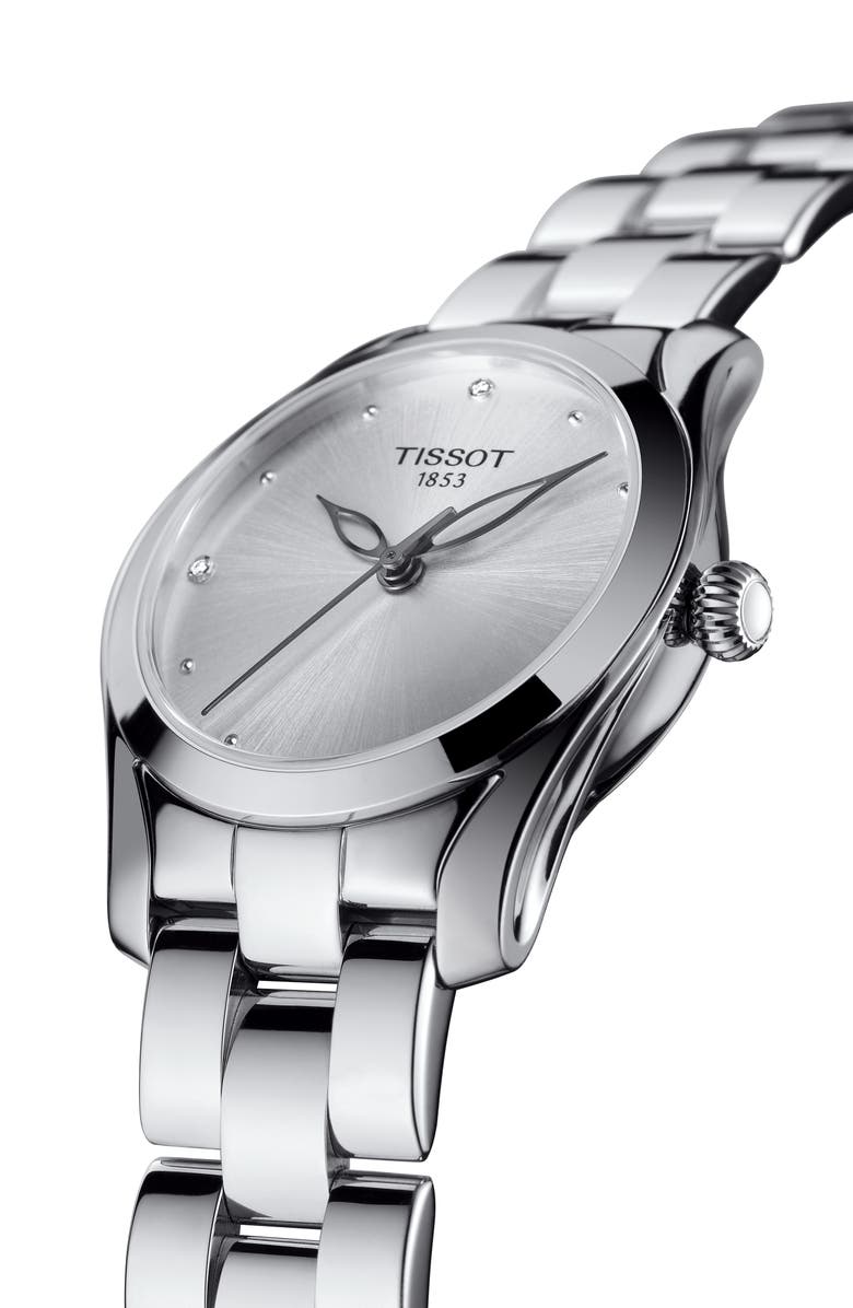 Tissot T-Wave Bracelet Watch, 30mm, Alternate, color, 