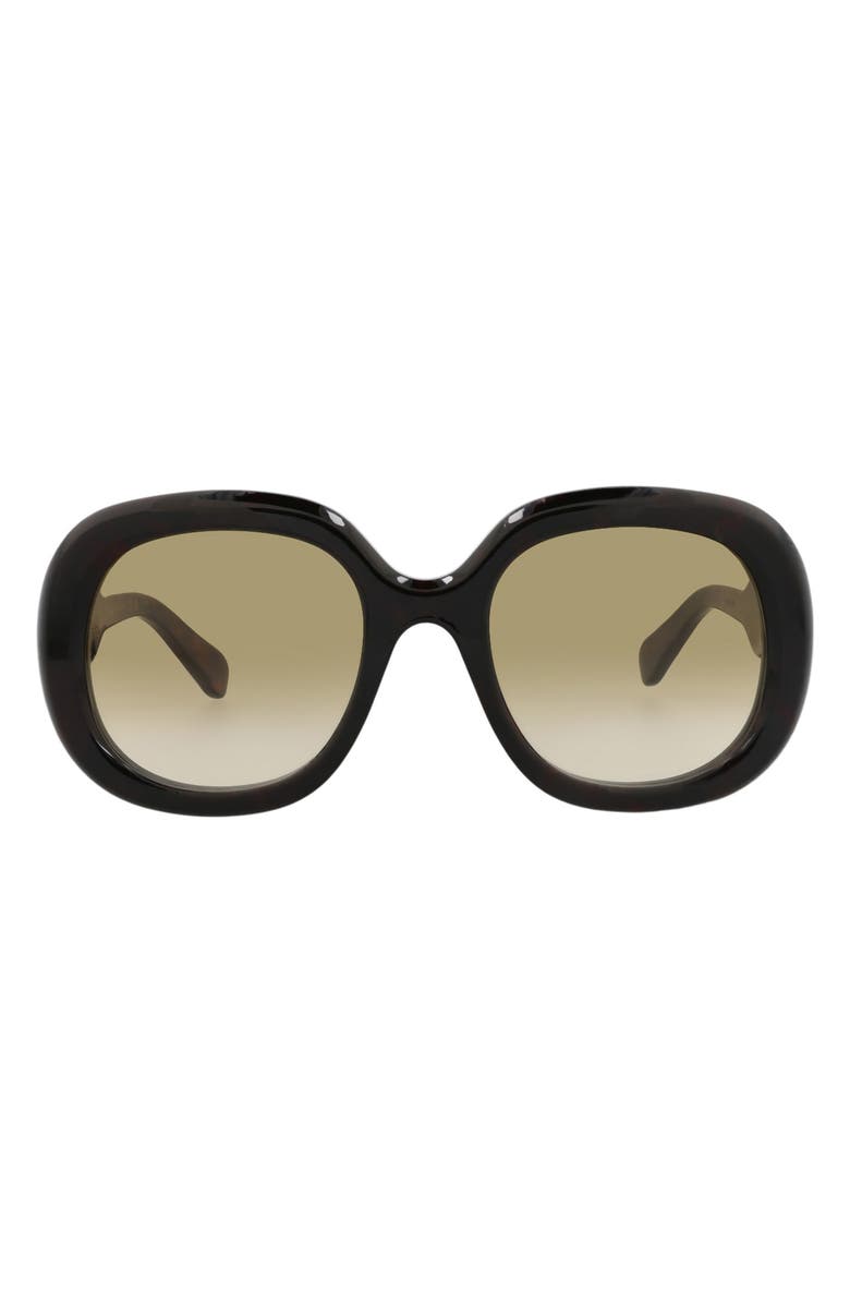 Chloé 54mm Square Sunglasses, Main, color, Havana Havana Brown