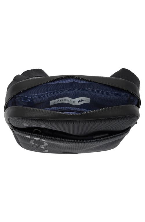 Lacoste Flat Crossover Bag In Black