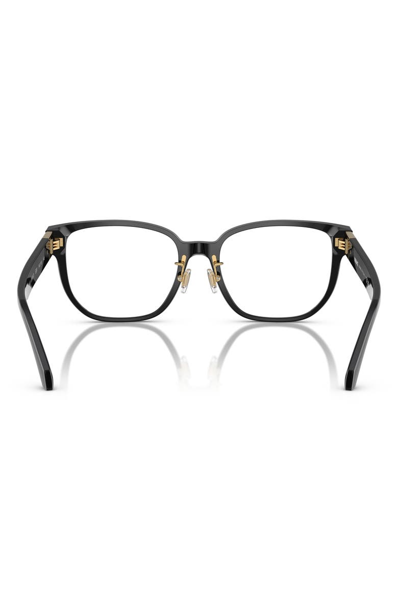 Versace 54mm Square Optical Galsses, Alternate, color, Black