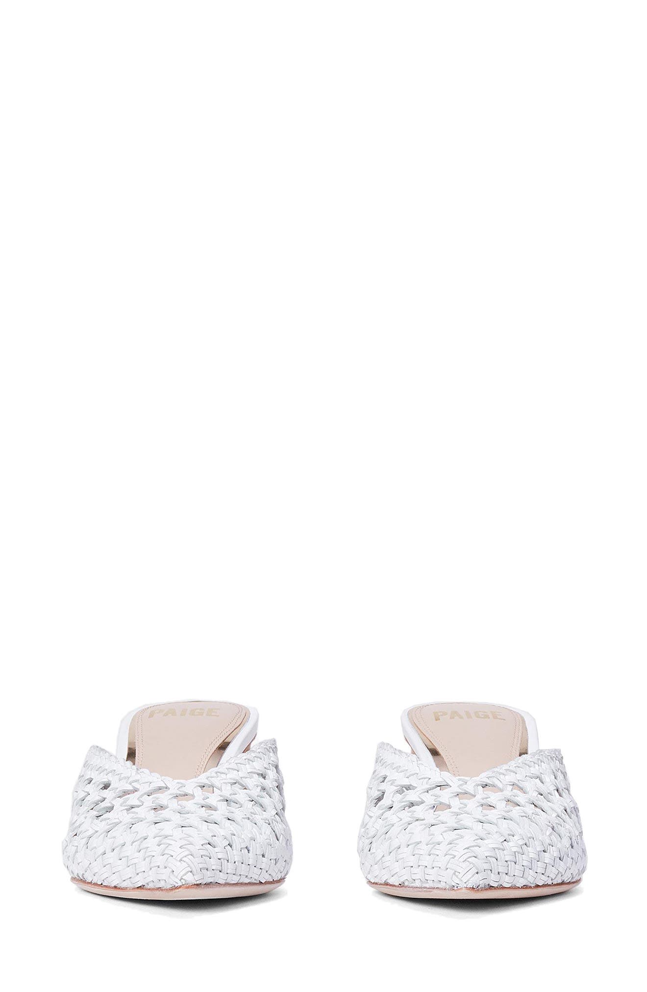 PAIGE Erin Woven Leather Mule, Alternate, color, 