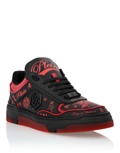 Nappa Leather Low Top Sneakers All-Over Plein Unisex
