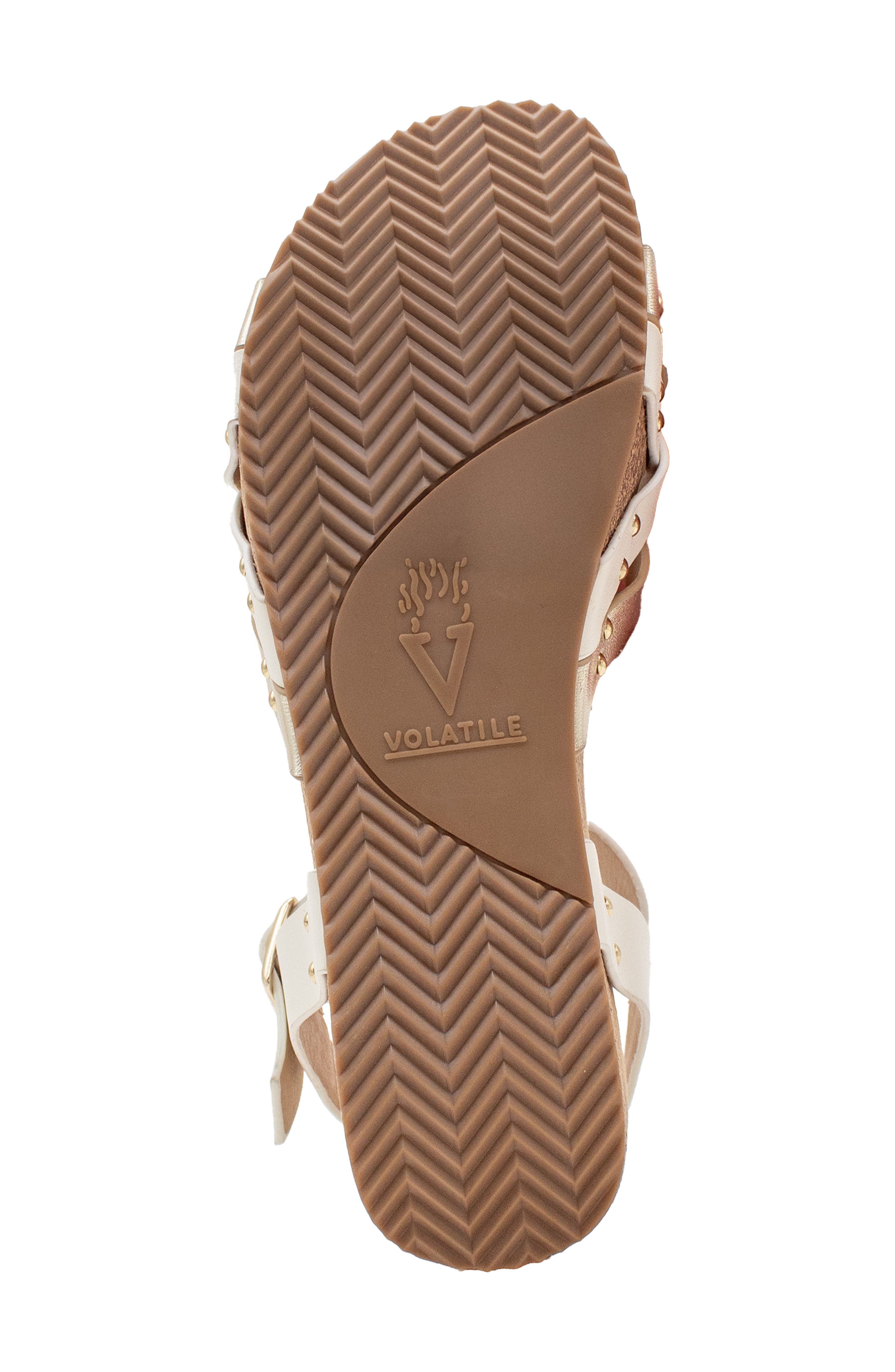 Volatile Edna Ankle Strap Platform Wedge Sandal, Alternate, color, 