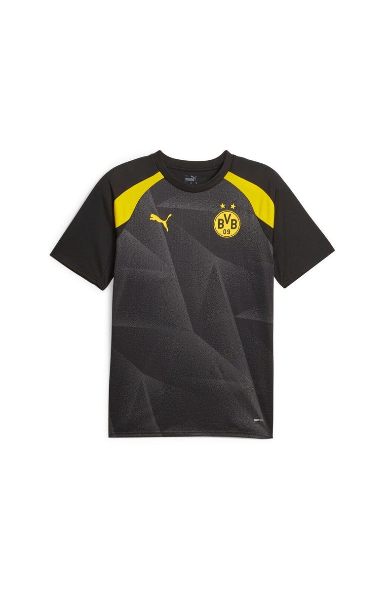 PUMA Men's Puma  Black Borussia Dortmund 2023/24 Pre-Match Jersey, Alternate, color, 