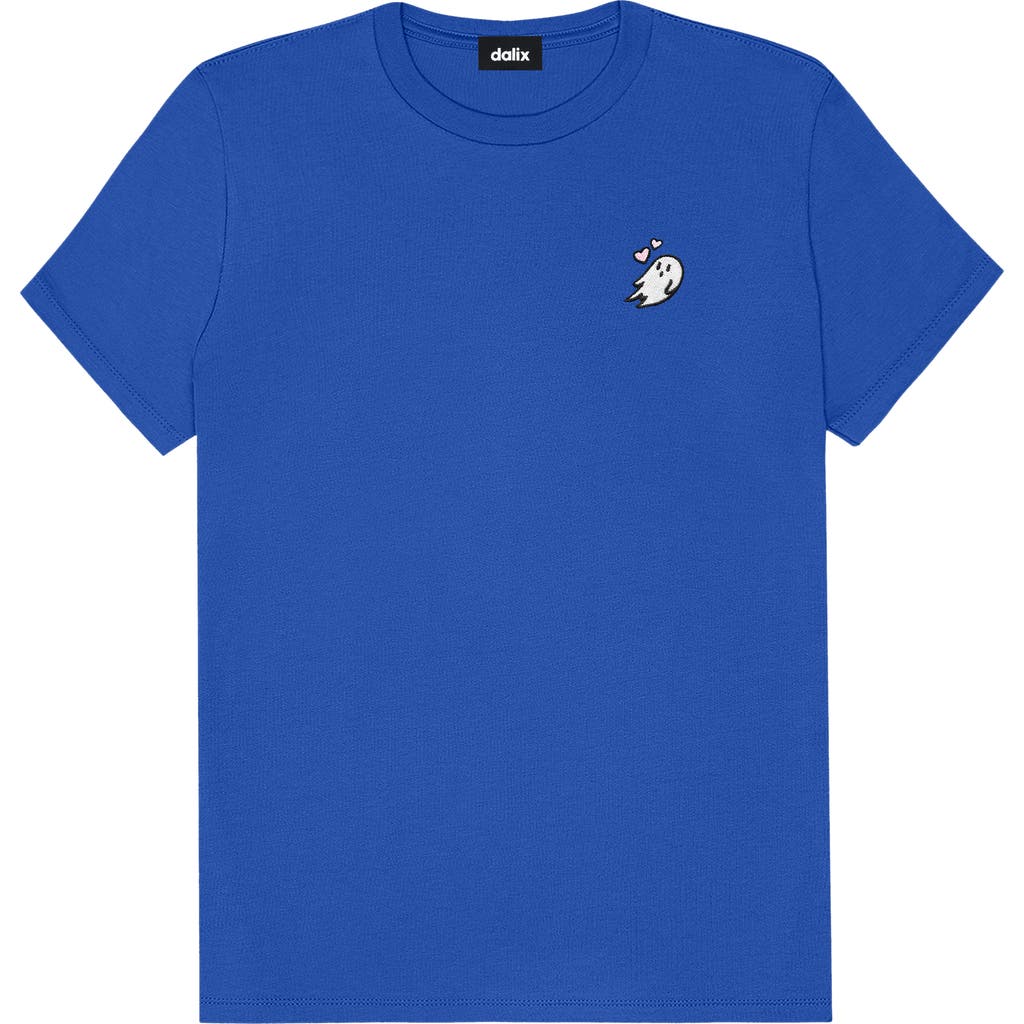 Dalix Ghost Womens Relaxed Tee In Royal Blue