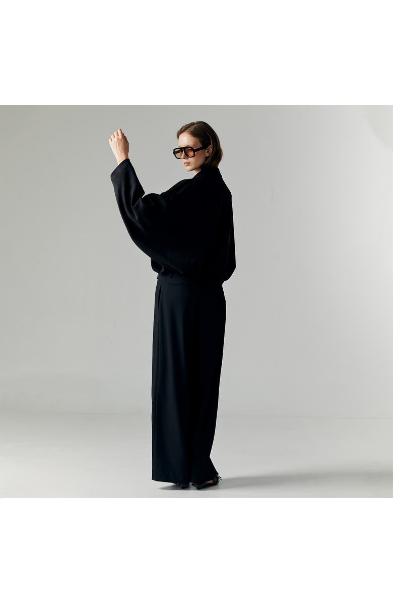 ATS Qiana Suede Jacket, Alternate, color, Black