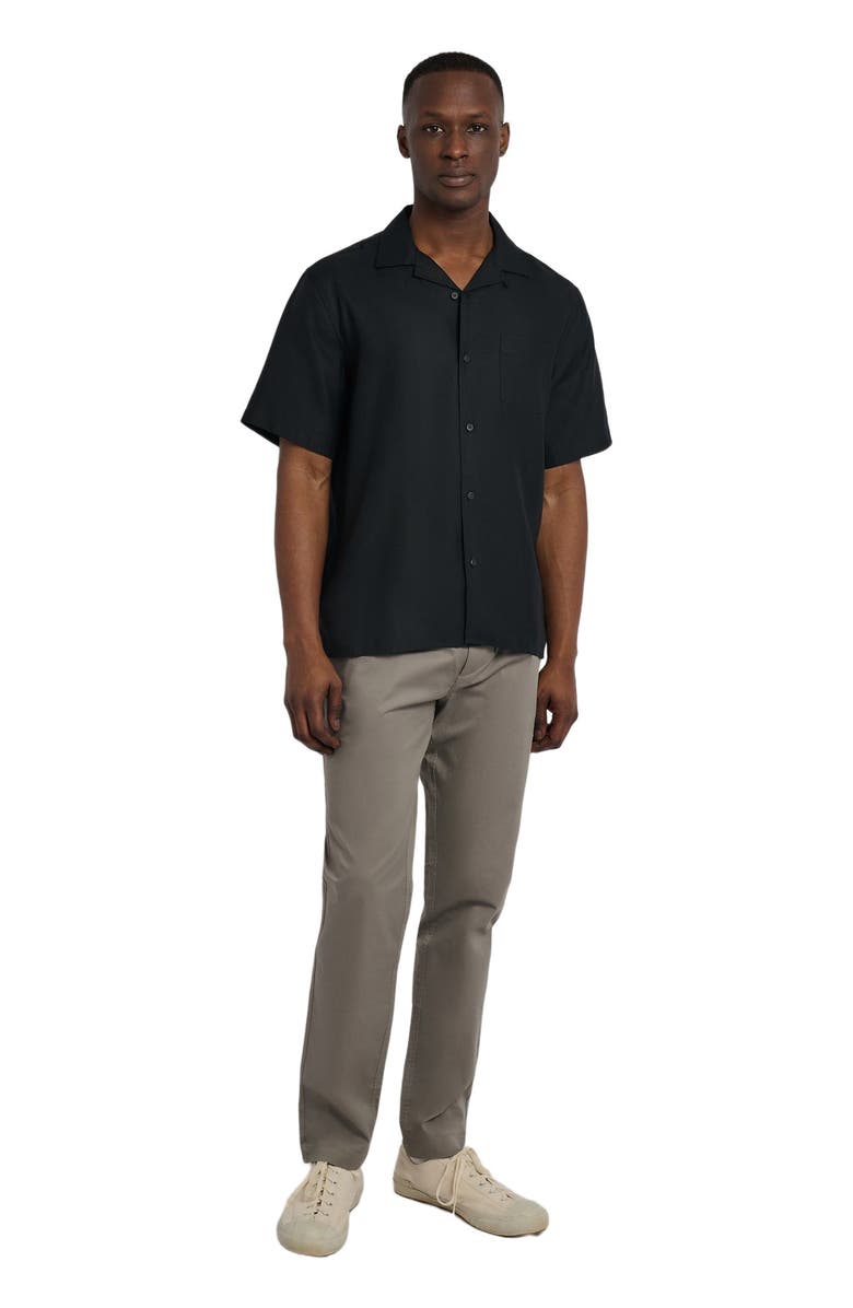 Onia Tencel Vacation Shirt, Main, color, Black