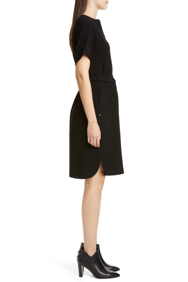 Jubilee Stretch Crepe Dress, Alternate, color, BLACK