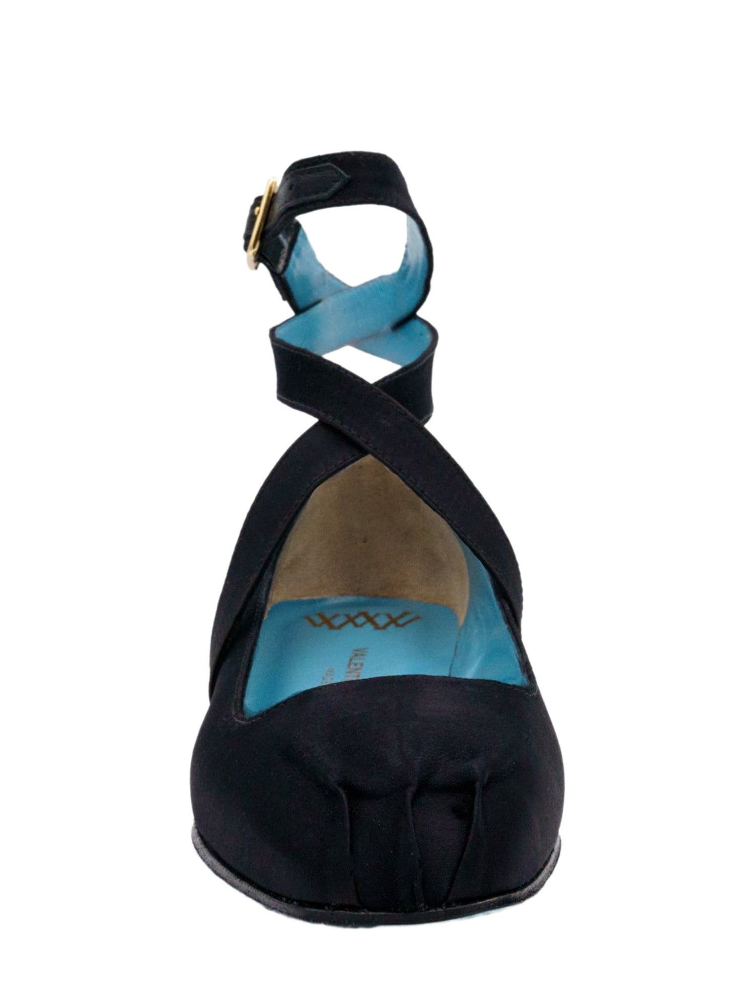 Valentina Rangoni Birba Ankle Strap Ballerina, Alternate, color, Black Satin