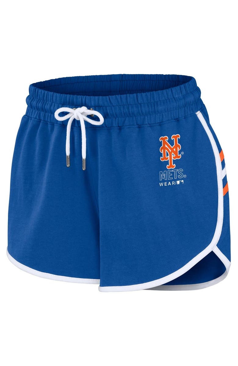 WEAR by Erin Andrews Women's WEAR by Erin Andrews Royal New York Mets Logo Shorts, Alternate, color, 