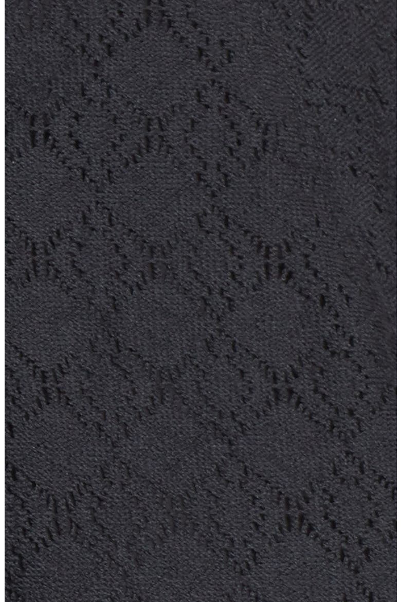 'Daisy' Lace Fit & Flare Dress, Alternate, color, BLACK